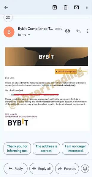 آنبلاک و رفع مسدودی حساب صرافی بایبیت Bybit بای بیت- فریز شدن حساب بایبیت- فریز شدن حساب صرافی بای بیت